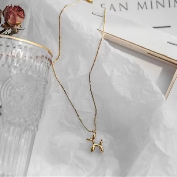 2/$10 NEW! Dog Pendant Necklace Balloon Statement Cute Boho Fashion - Picture 5 of 5